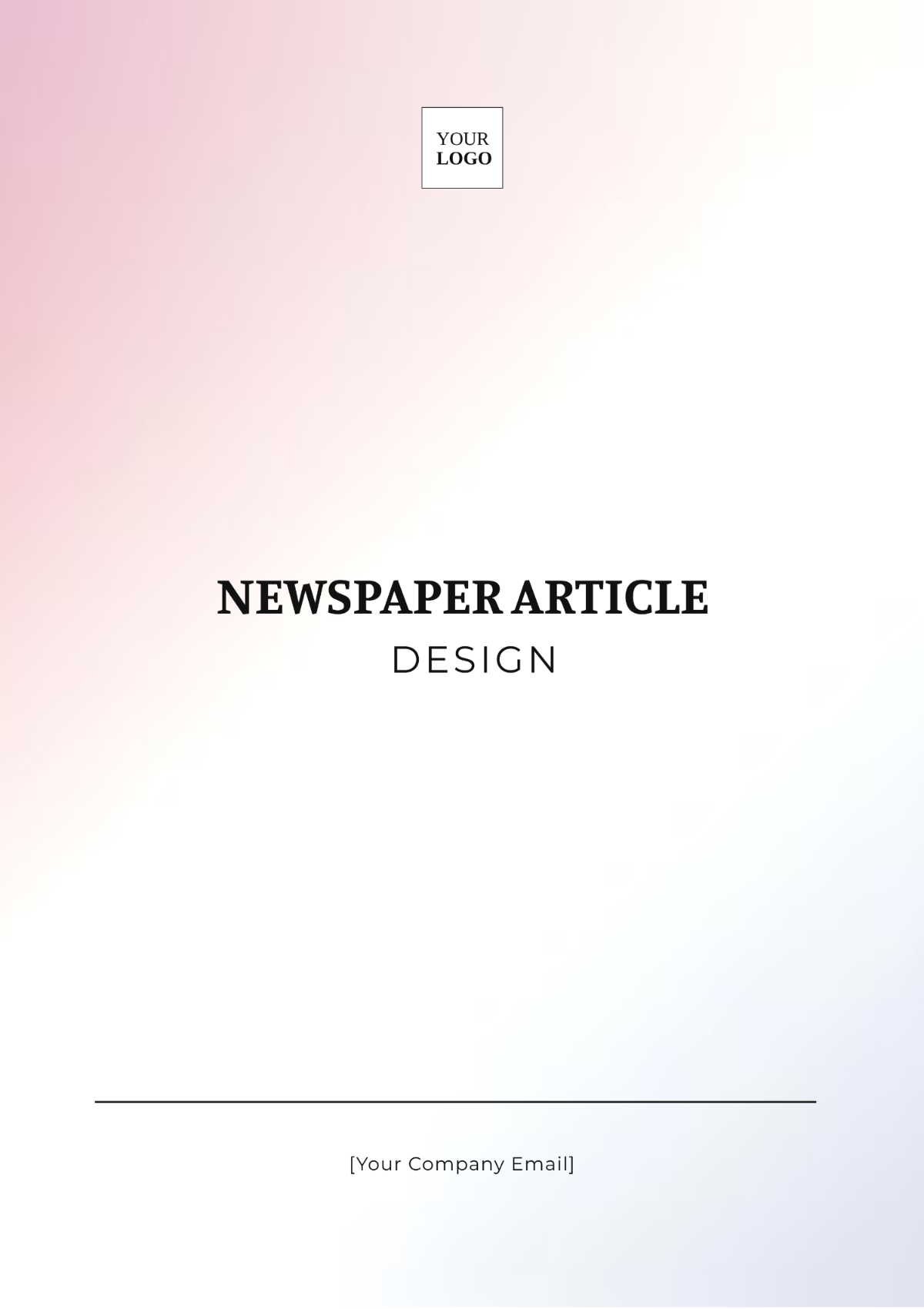 Newspaper Article Design Template - Edit Online & Download