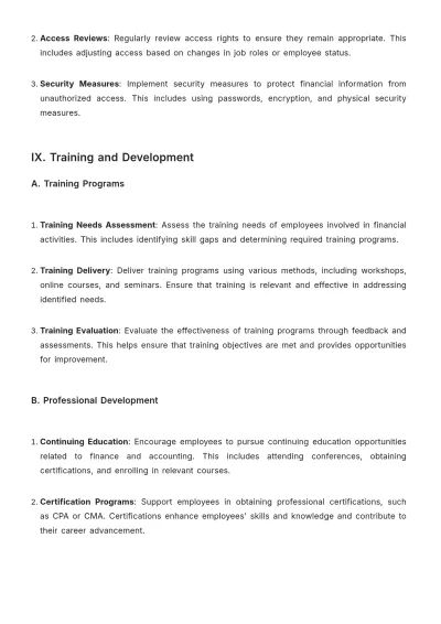 Free Accounting Finance Procedure Template to Edit Online