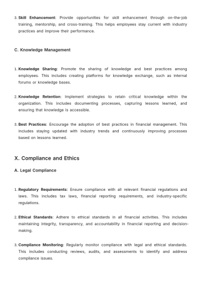 Free Accounting Finance Procedure Template to Edit Online