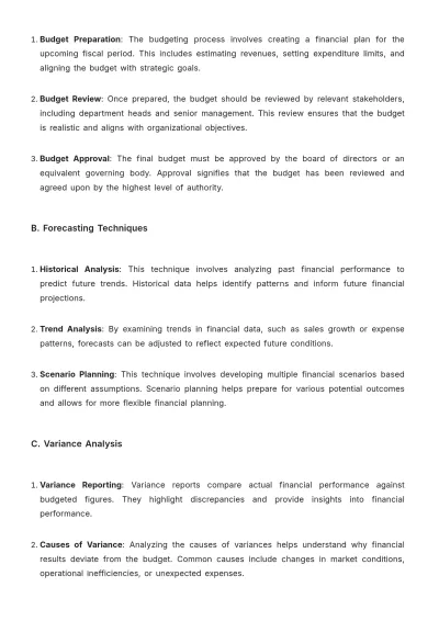 Free Accounting Finance Procedure Template to Edit Online