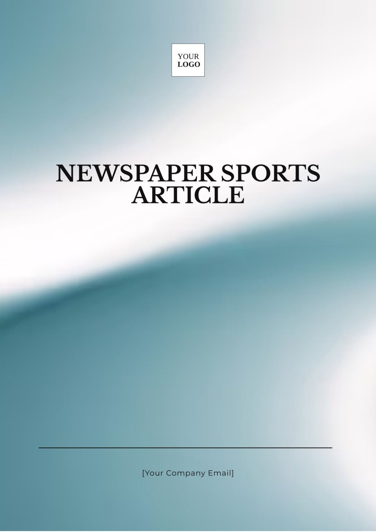 Newspaper Sports Article Template - Edit Online & Download