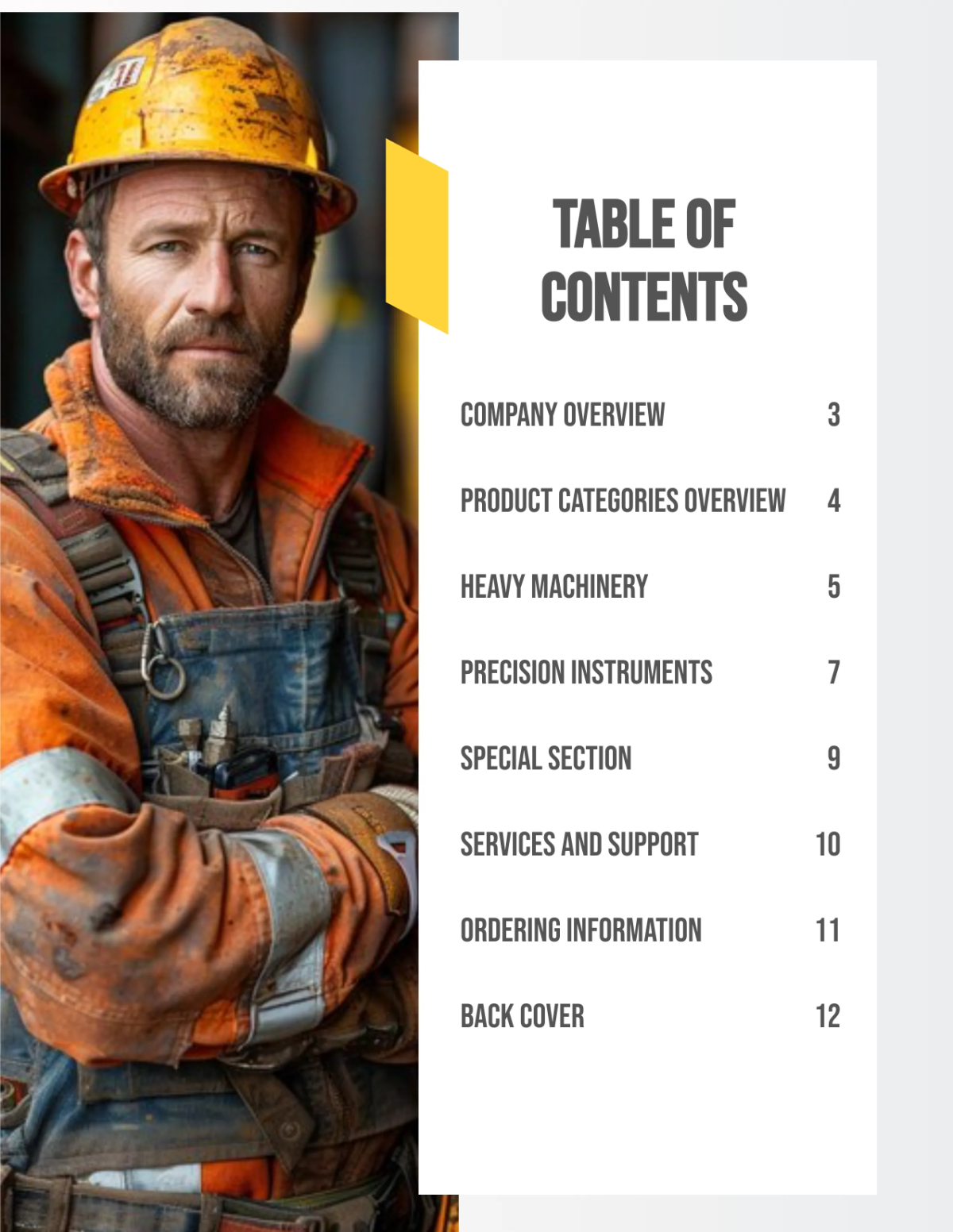 Free Industrial Catalog Template to Edit Online
