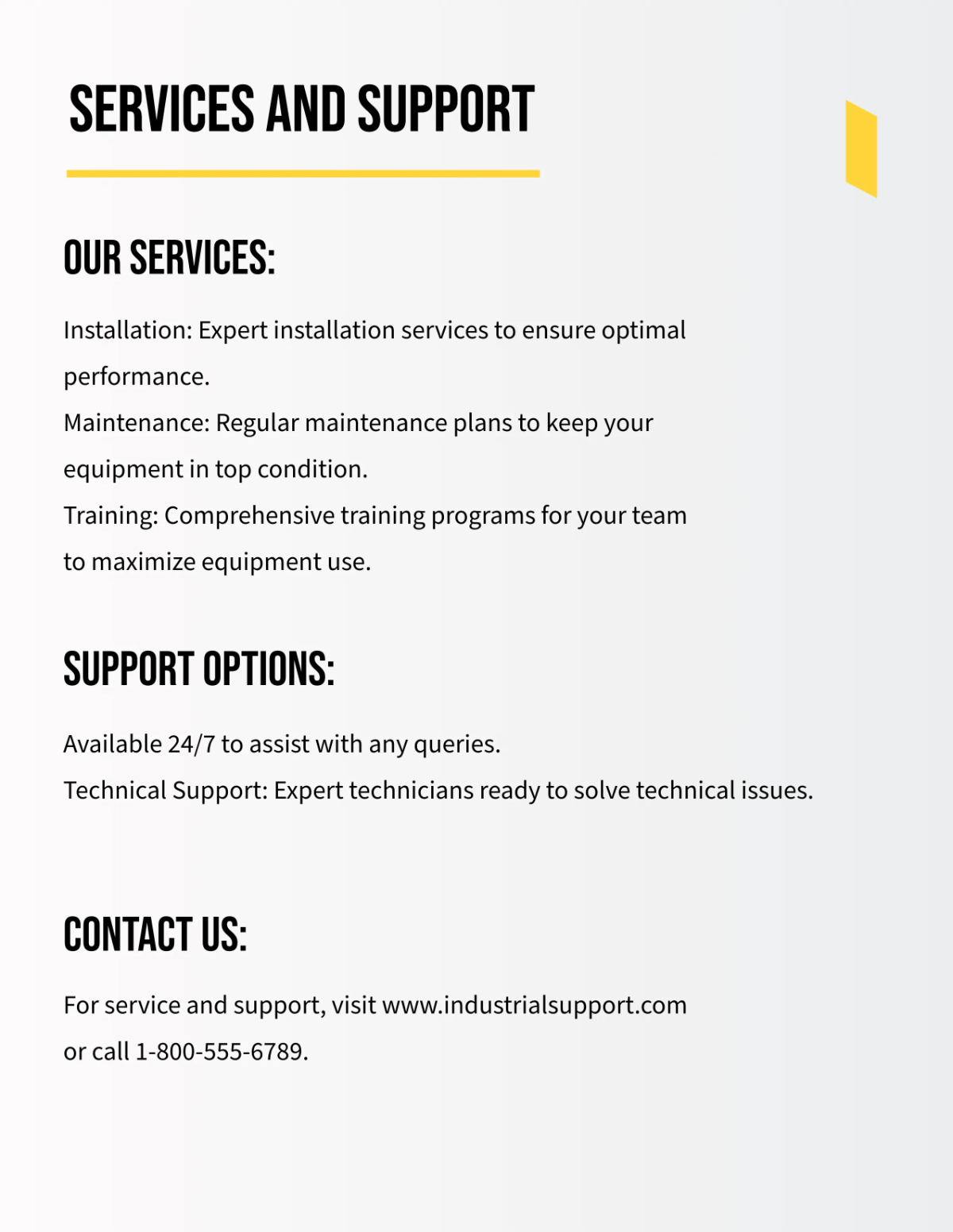 Free Industrial Catalog Template to Edit Online