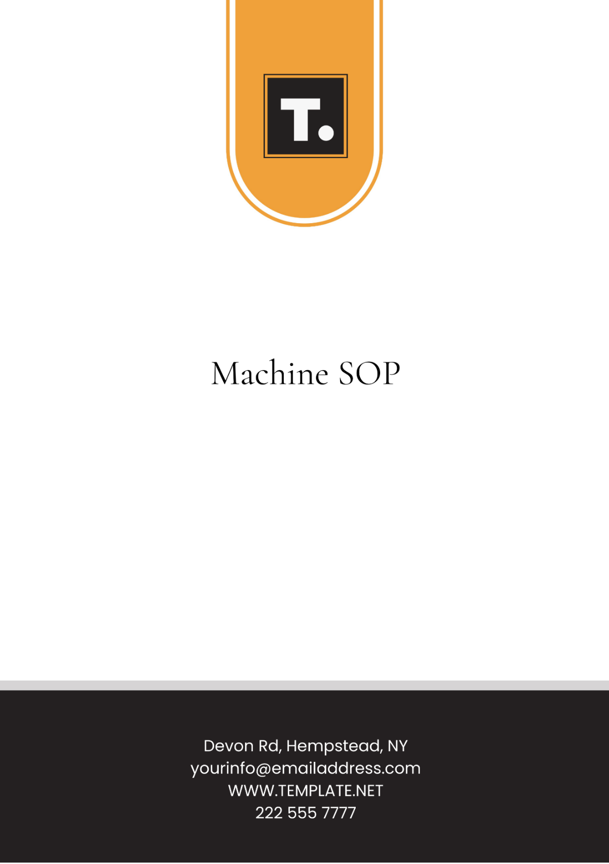 Machine SOP Template - Edit Online & Download