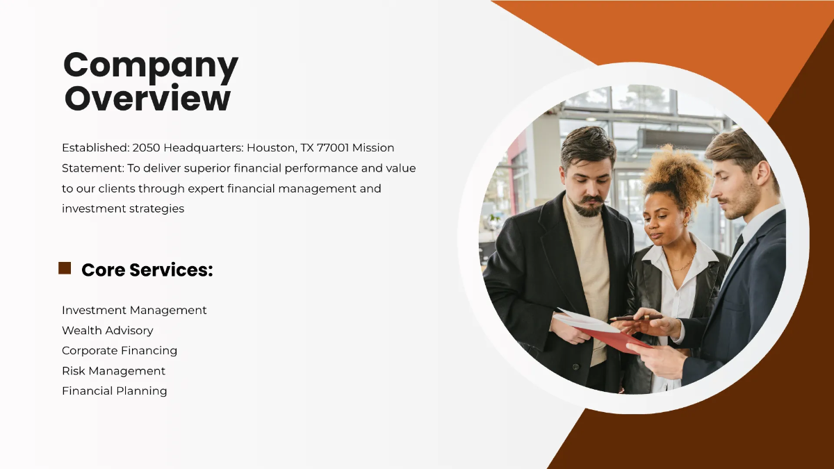 Free Finance Presentation Template to Edit Online