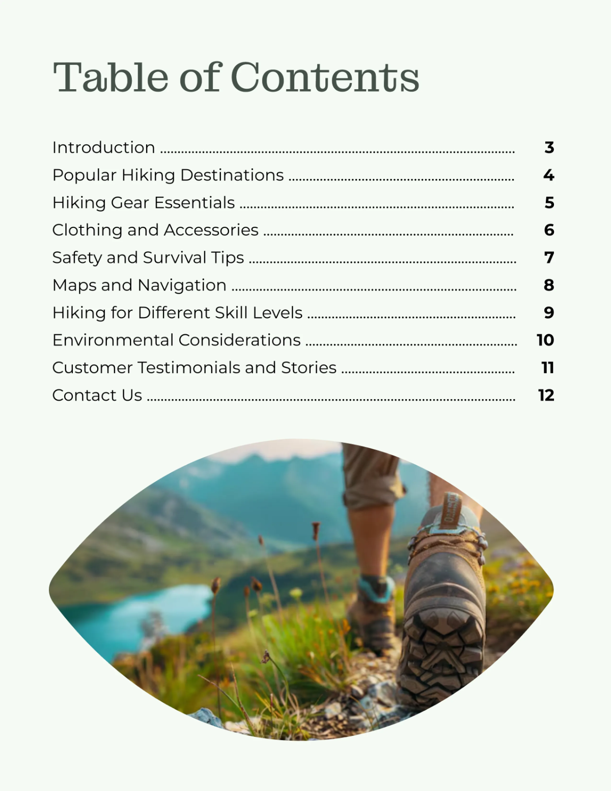 Free Hiking Catalog Cover Template to Edit Online