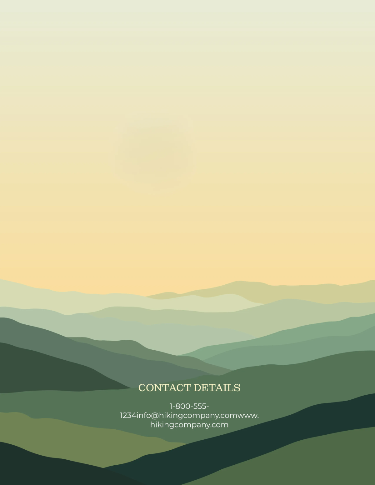 Free Hiking Catalog Cover Template to Edit Online
