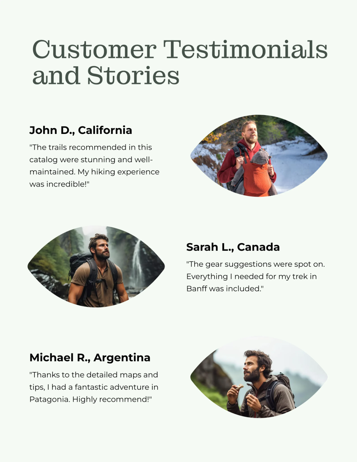 Free Hiking Catalog Cover Template to Edit Online