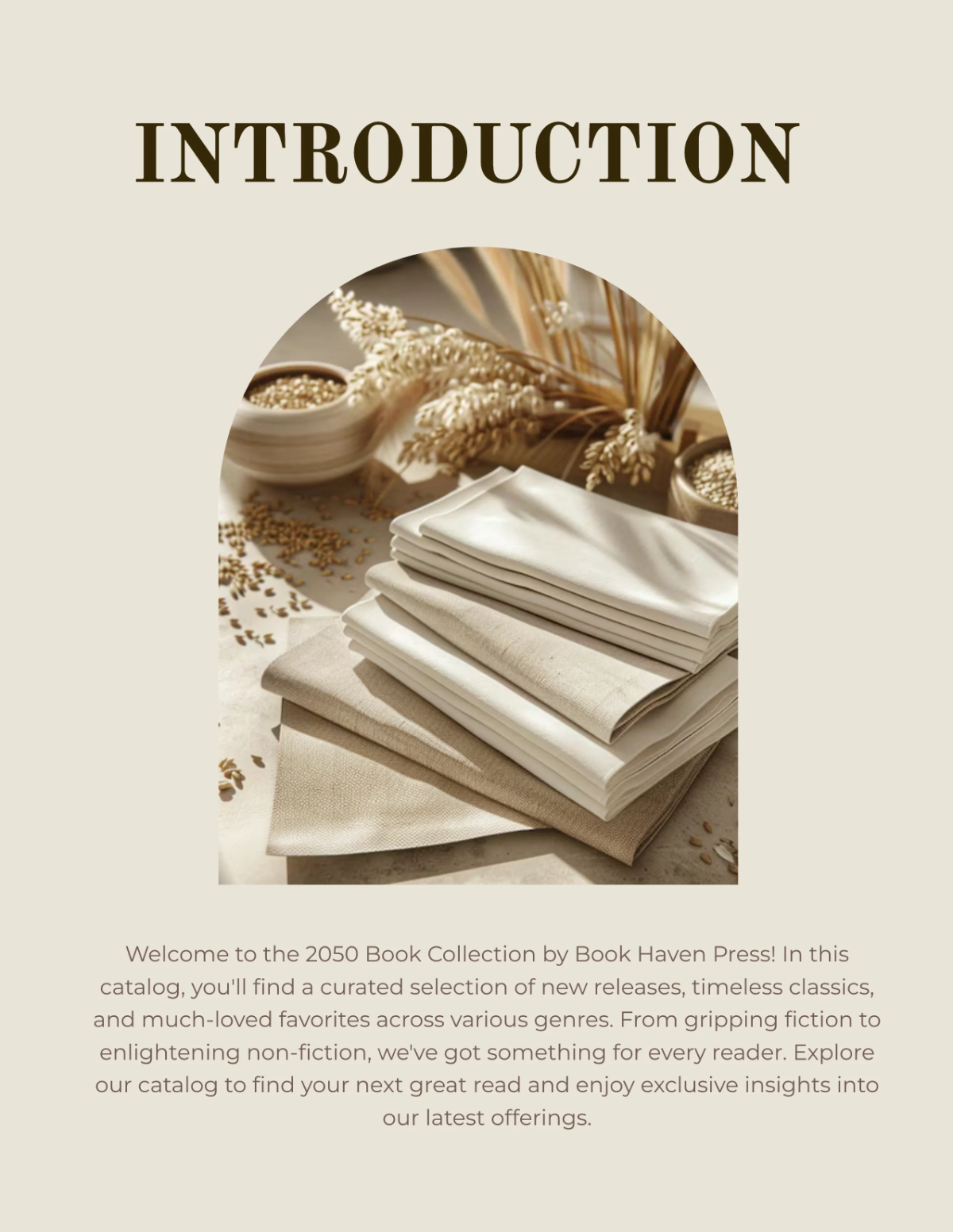 Free Book Catalog Template to Edit Online