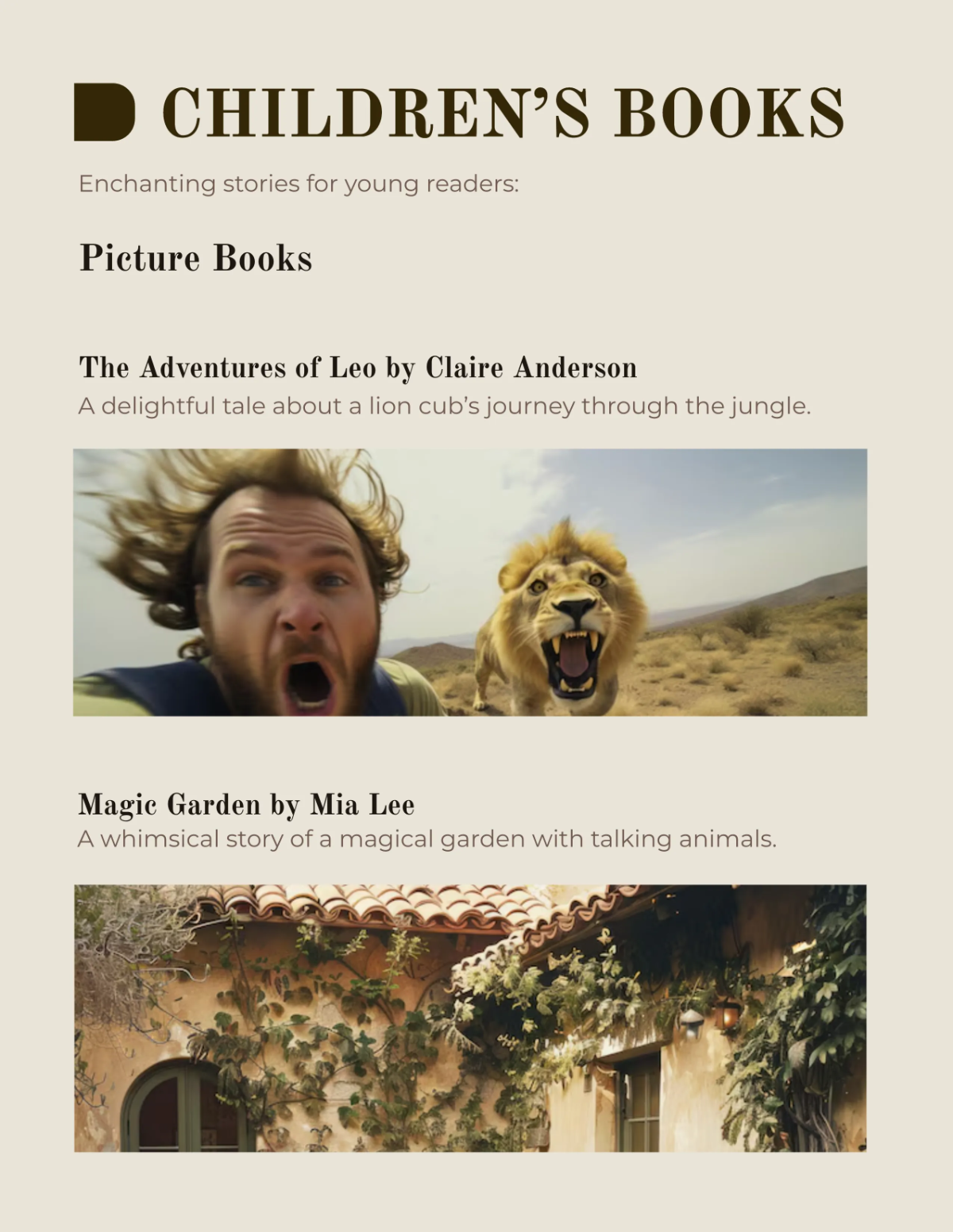 Free Book Catalog Template to Edit Online