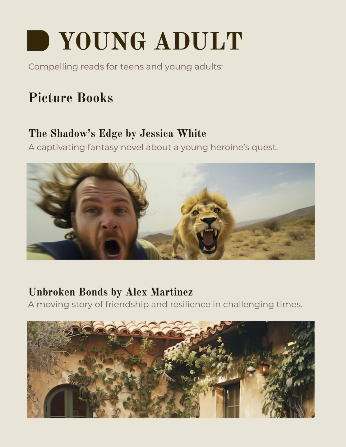 Free Book Catalog Template to Edit Online