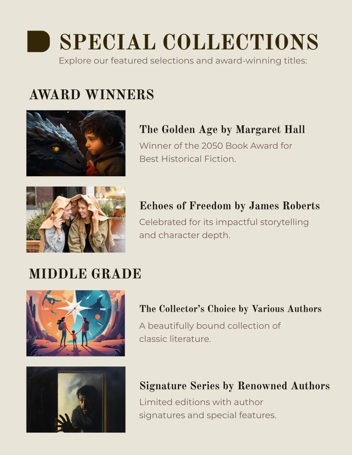 Free Book Catalog Template to Edit Online