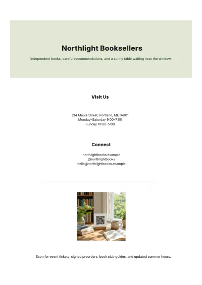 Free Book Catalog Template to Edit Online