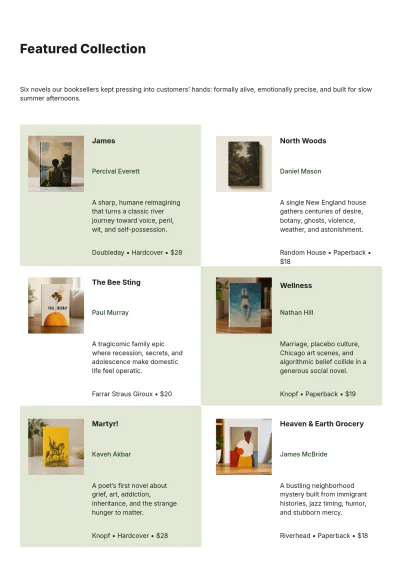 Free Book Catalog Template to Edit Online
