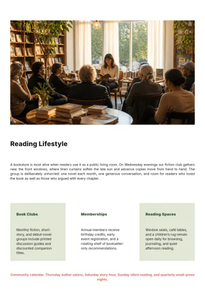 Free Book Catalog Template to Edit Online