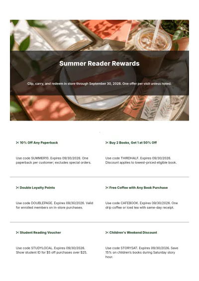 Free Book Catalog Template to Edit Online