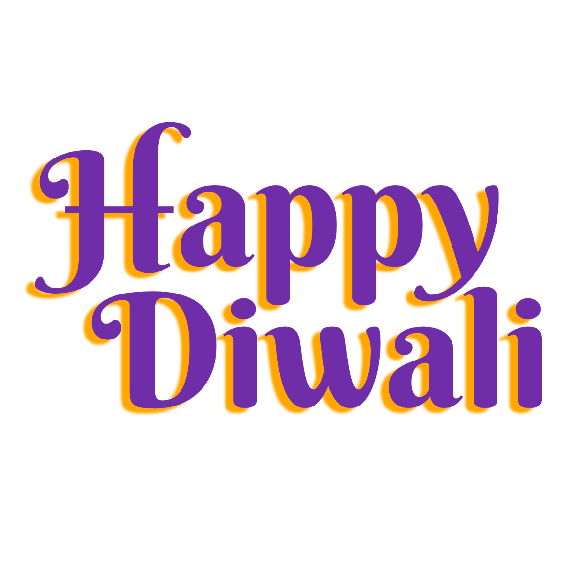 Happy Diwali Typography- Edit Online & Download