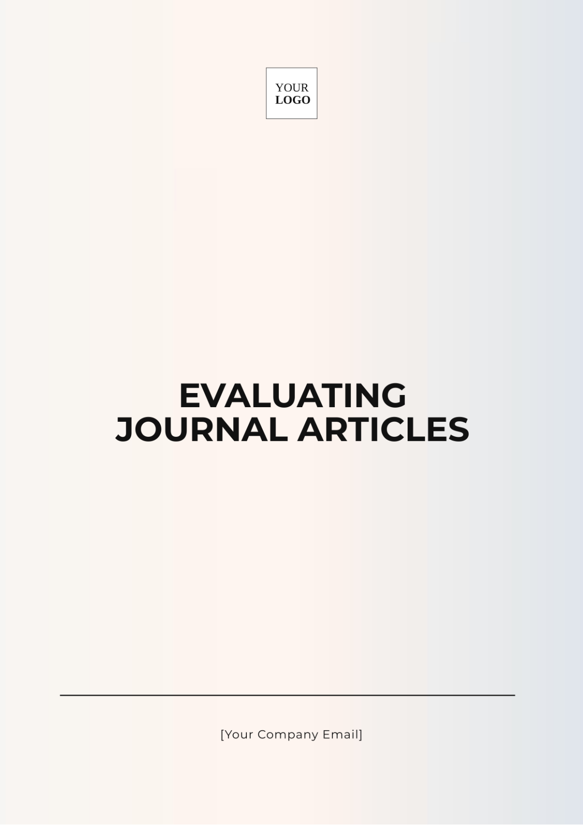 Evaluating Journal Article Template - Edit Online & Download