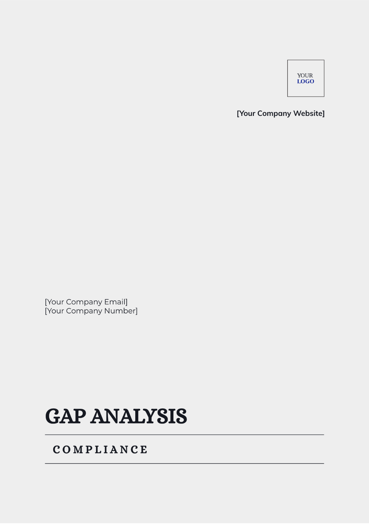 Gap Analysis Compliance Template