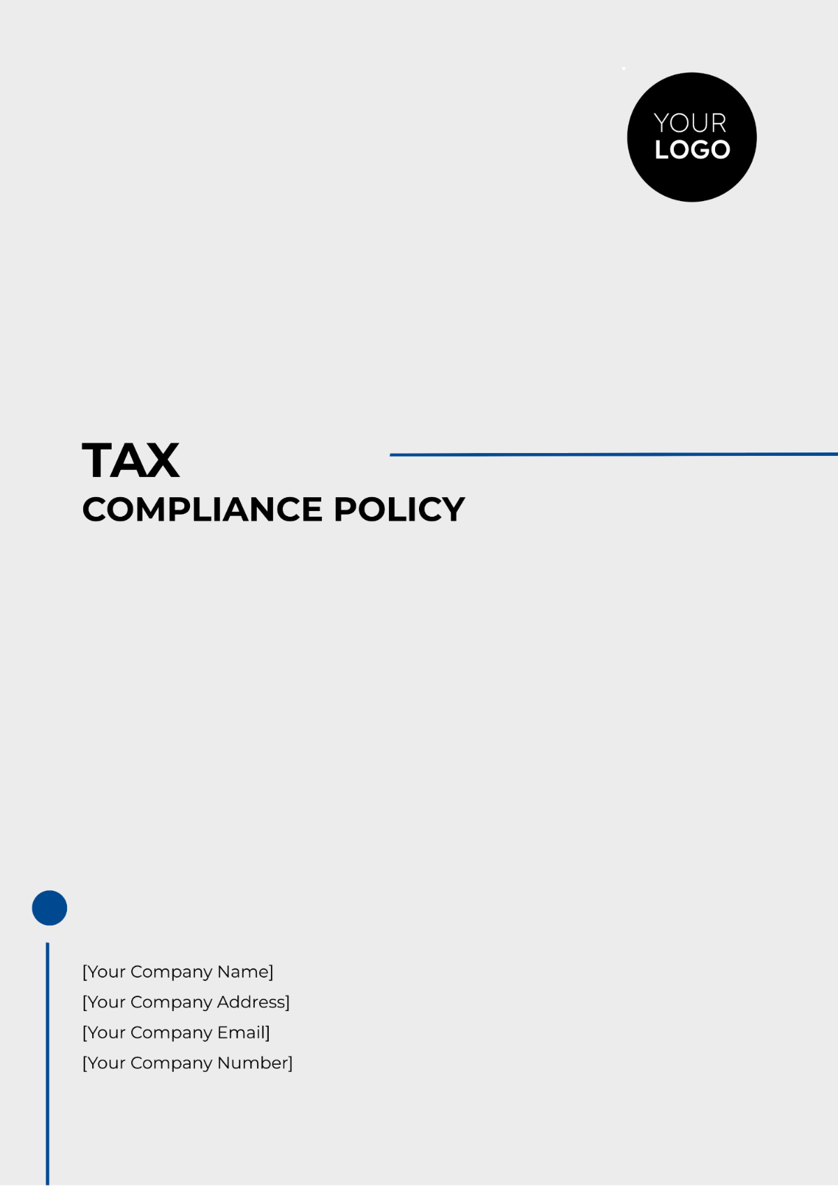 Tax Compliance Policy Template