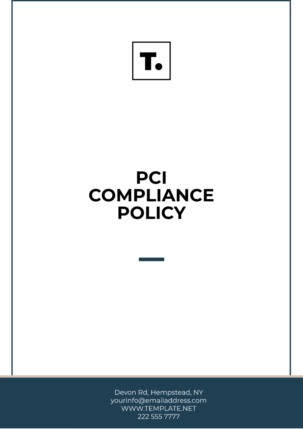 PCI Compliance Policy Template