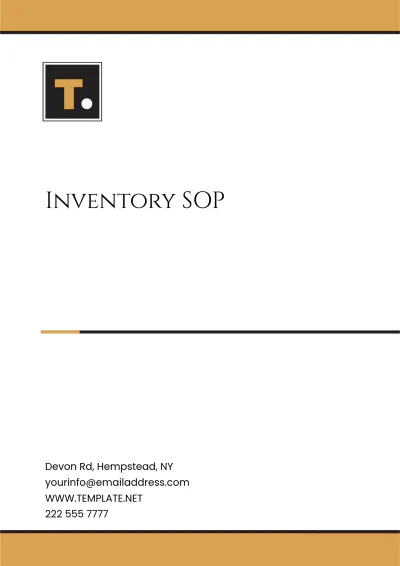 Free Inventory SOP Template to Edit Online