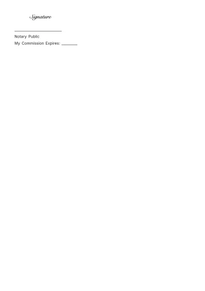 Free Blank Notary Template to Edit Online