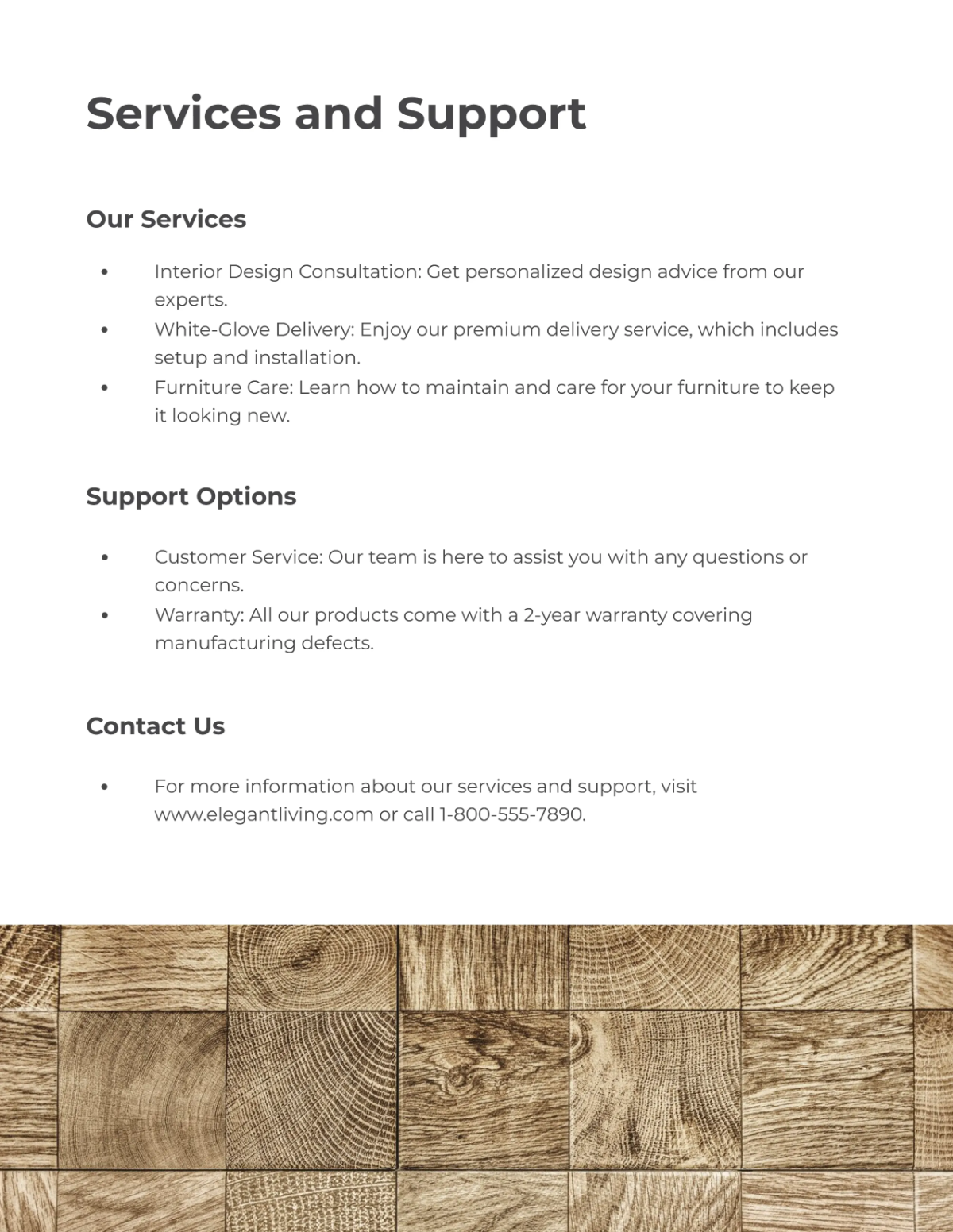 Free Minimalist Furniture Catalog Template to Edit Online