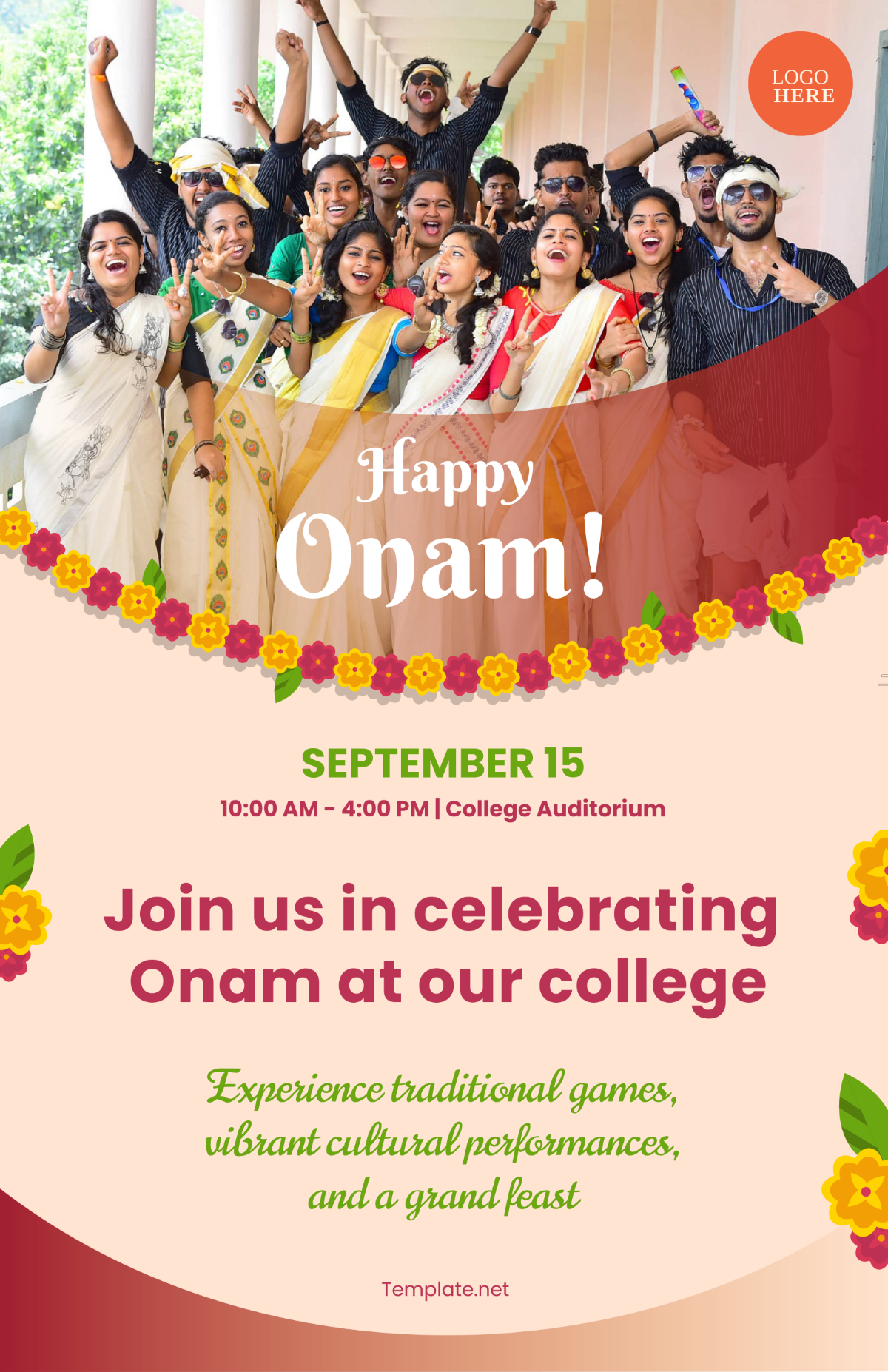 Onam College Poster