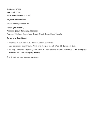 Free Notary Invoice Layout Template & AI Invoice Maker