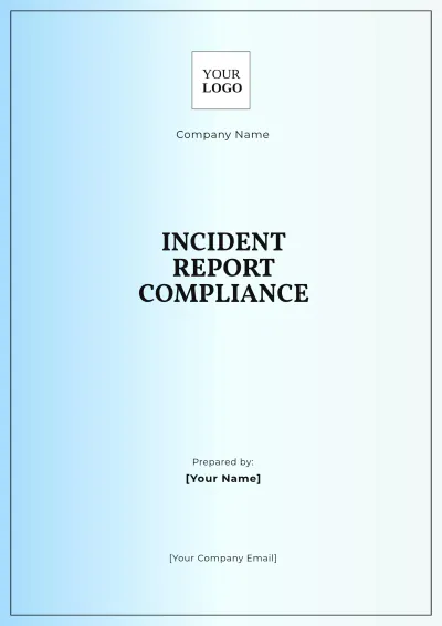 Free Incident Report Compliance Template to Edit Online