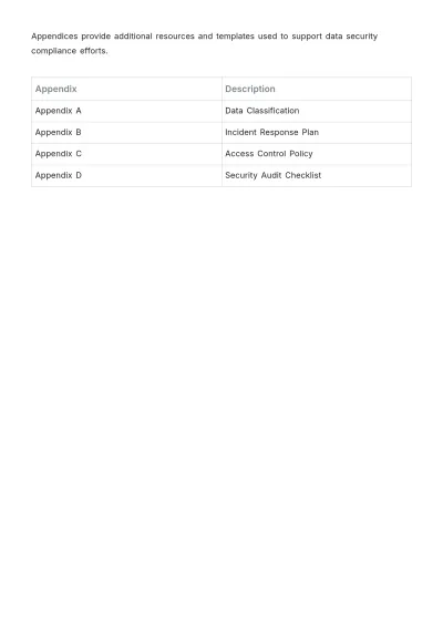 Free Data Security Compliance Template to Edit Online