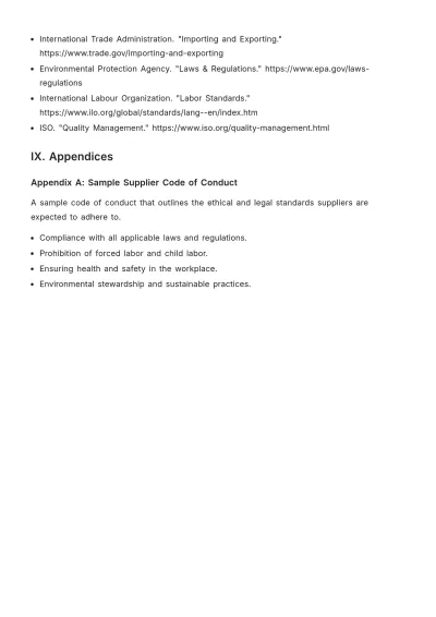 Free Supply Chain Compliance Template to Edit Online