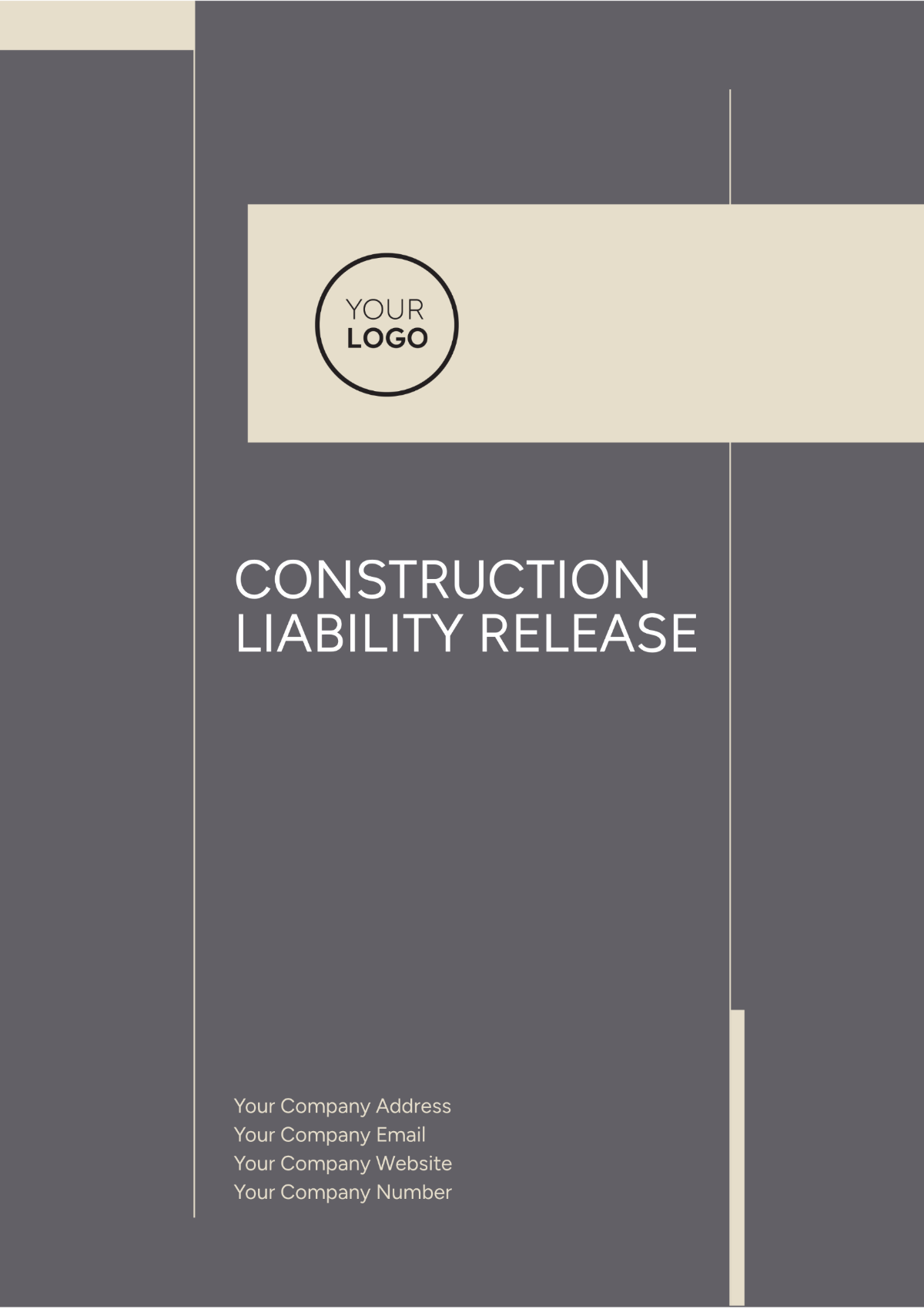 Construction Liability Release Template