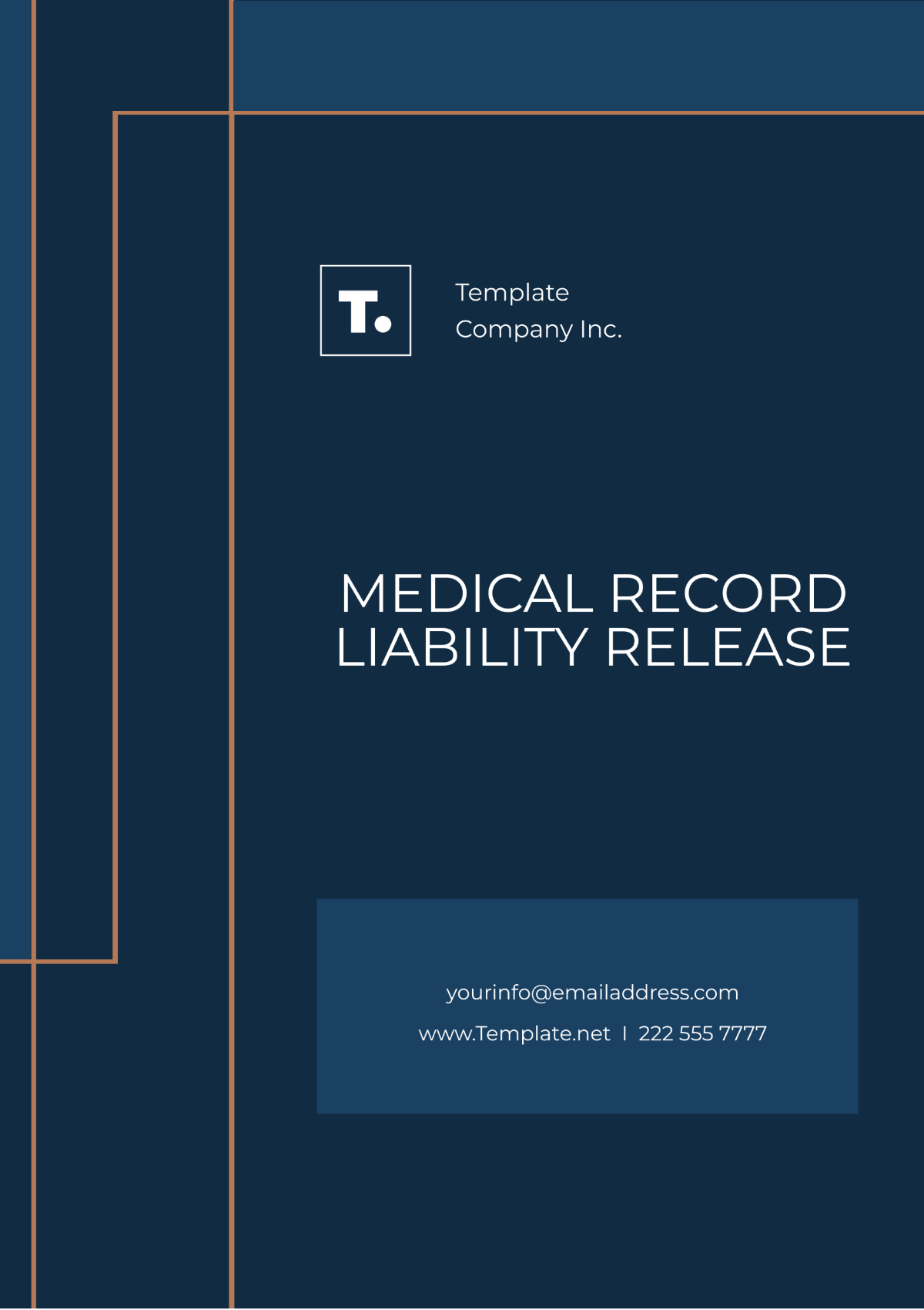 Medical Record Liability Release Template