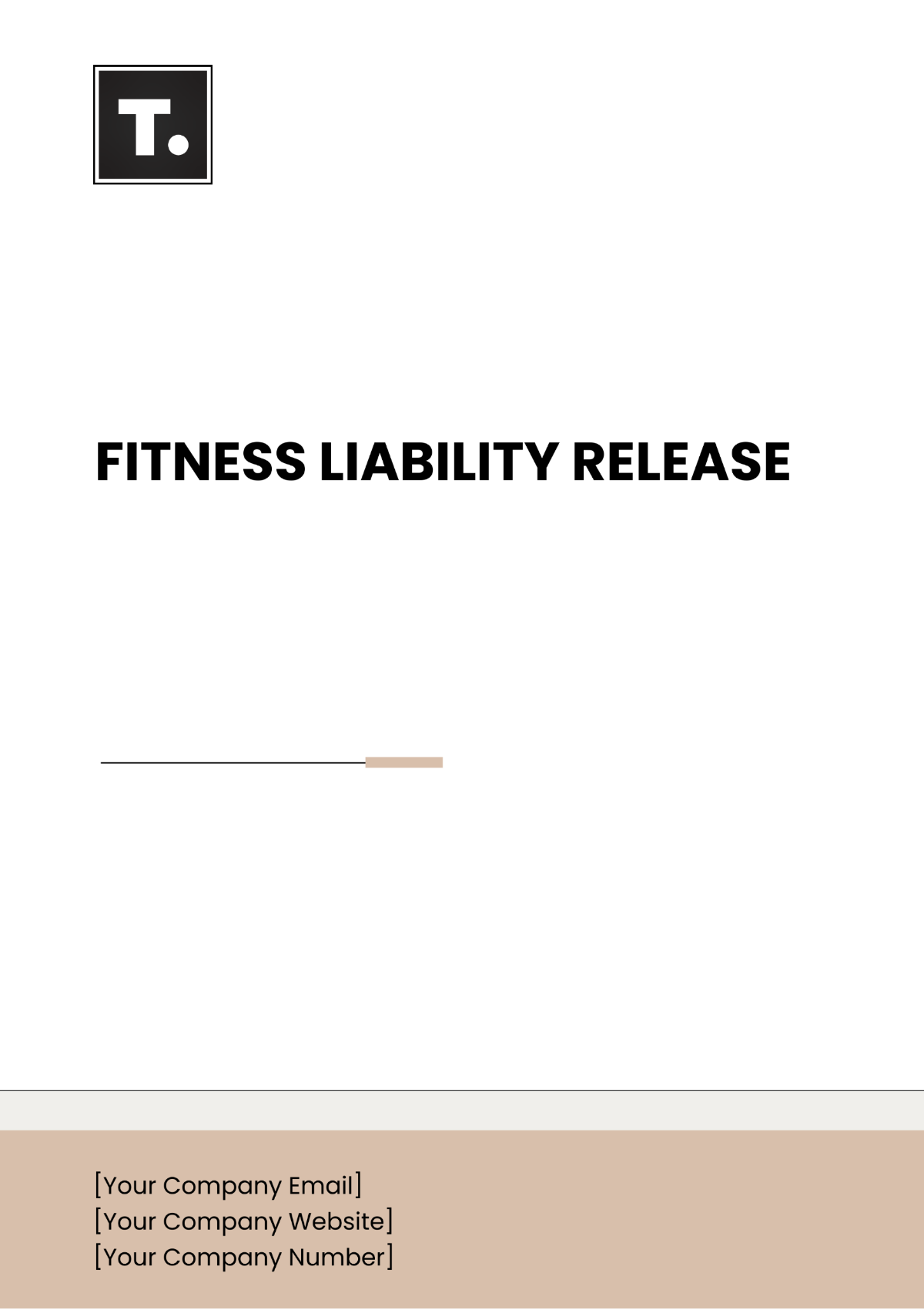 Fitness Liability Release Template