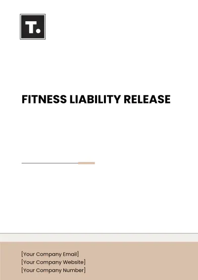 Free Fitness Liability Release Template to Edit Online