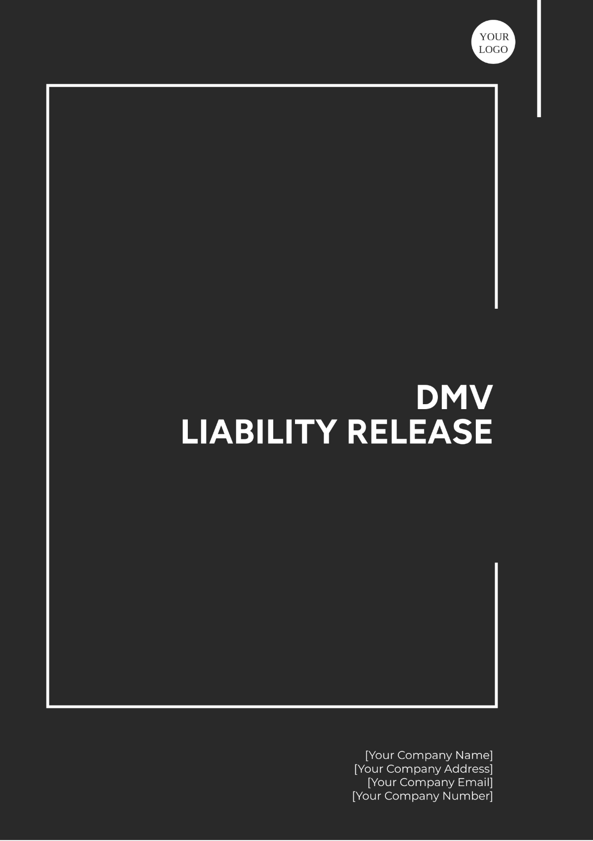 DMV Liability Release Layout Template