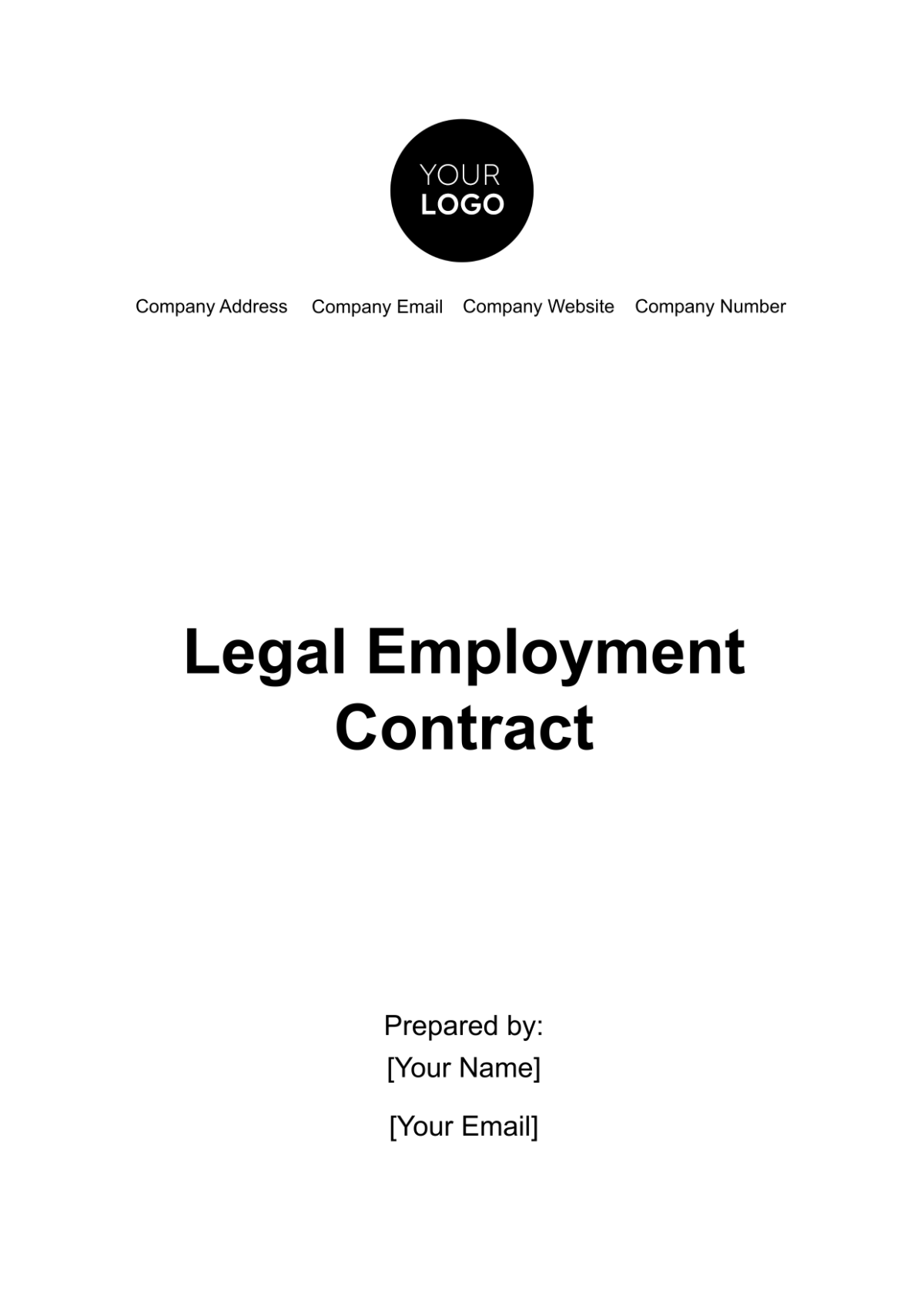 Legal Employment Contract Template - Edit Online & Download