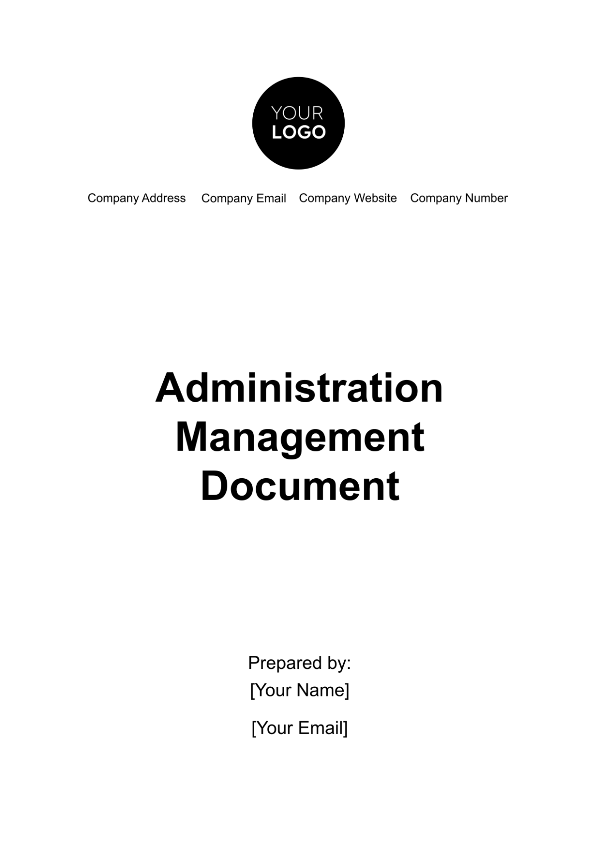 Administration Management Document Template - Edit Online & Download