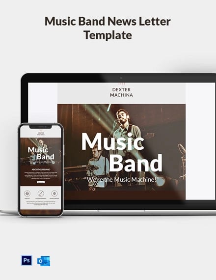 Music Band Email Newsletter Template