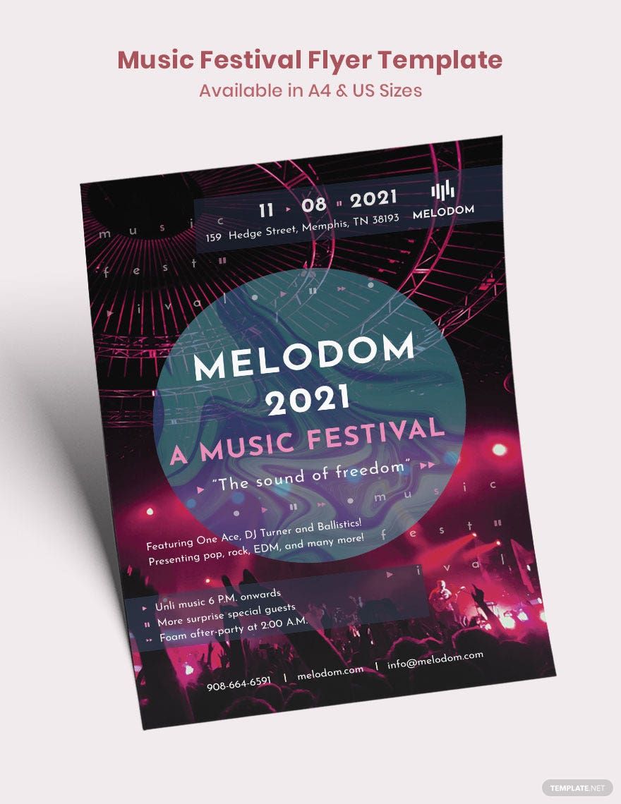 Music Festival Flyer Template
