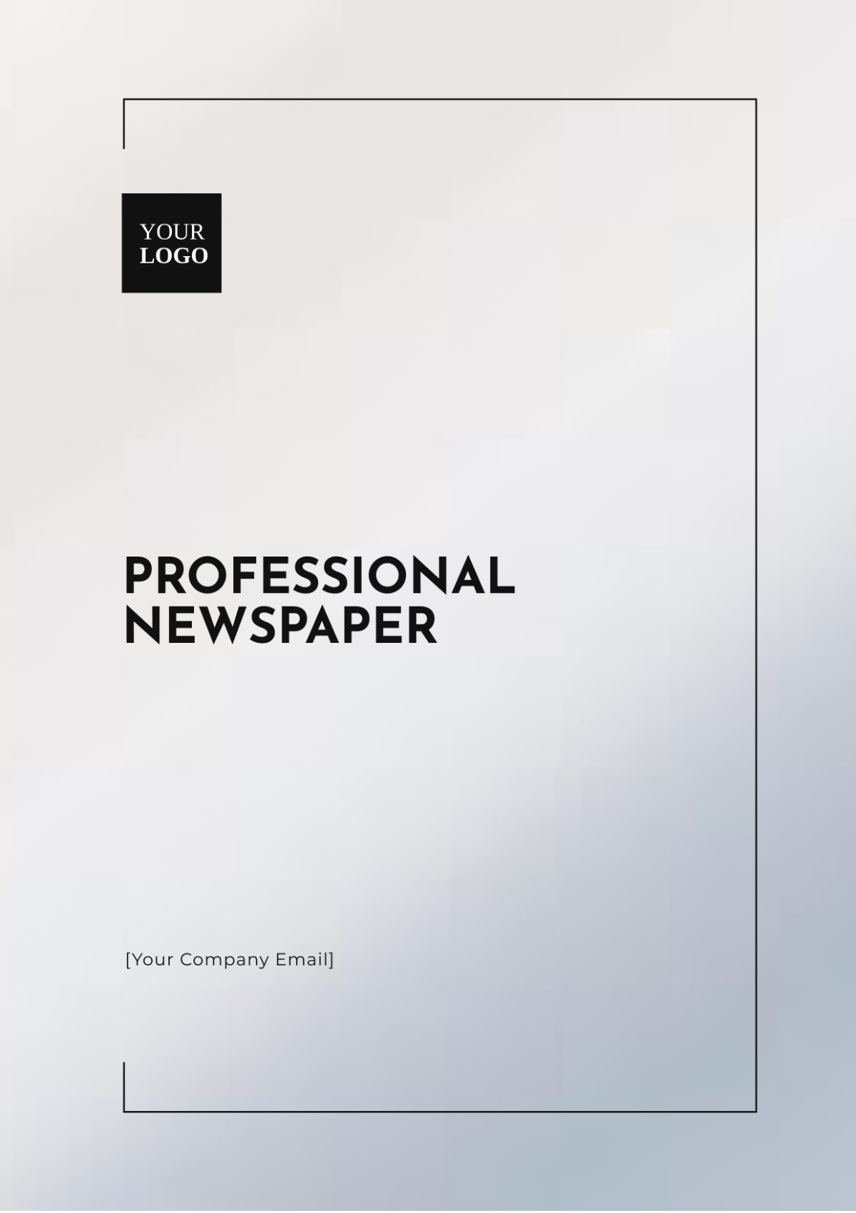 Free Professional Newspaper Template to Edit Online