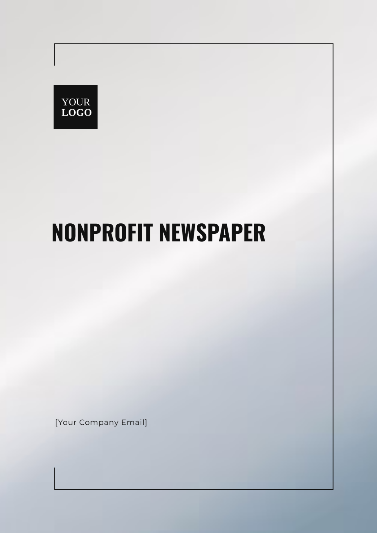 Nonprofit Newspaper Template - Edit Online & Download