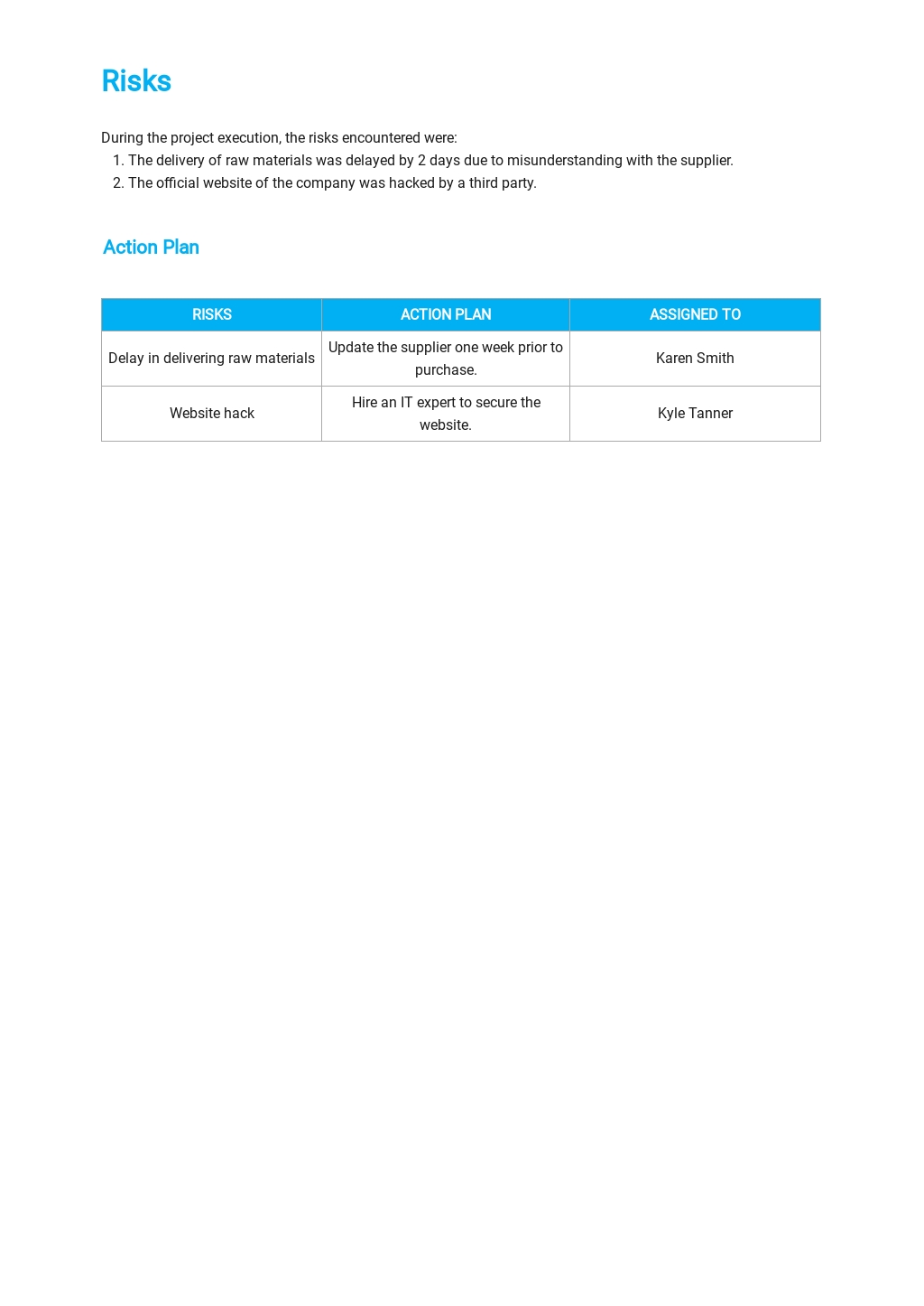 Free Blank Weekly Project Status Report Template 3.jpe