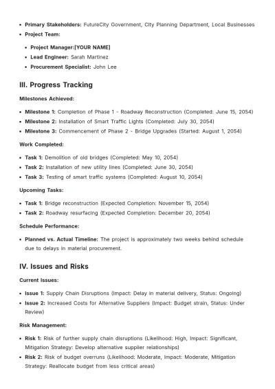 Free Professional Report Template to Edit Online