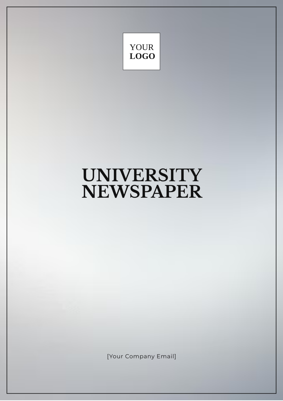 University Newspaper Template - Edit Online & Download