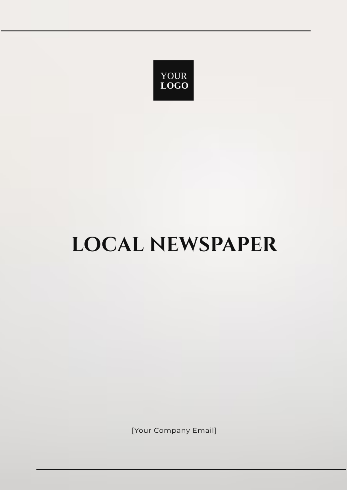 Local Newspaper Template - Edit Online & Download