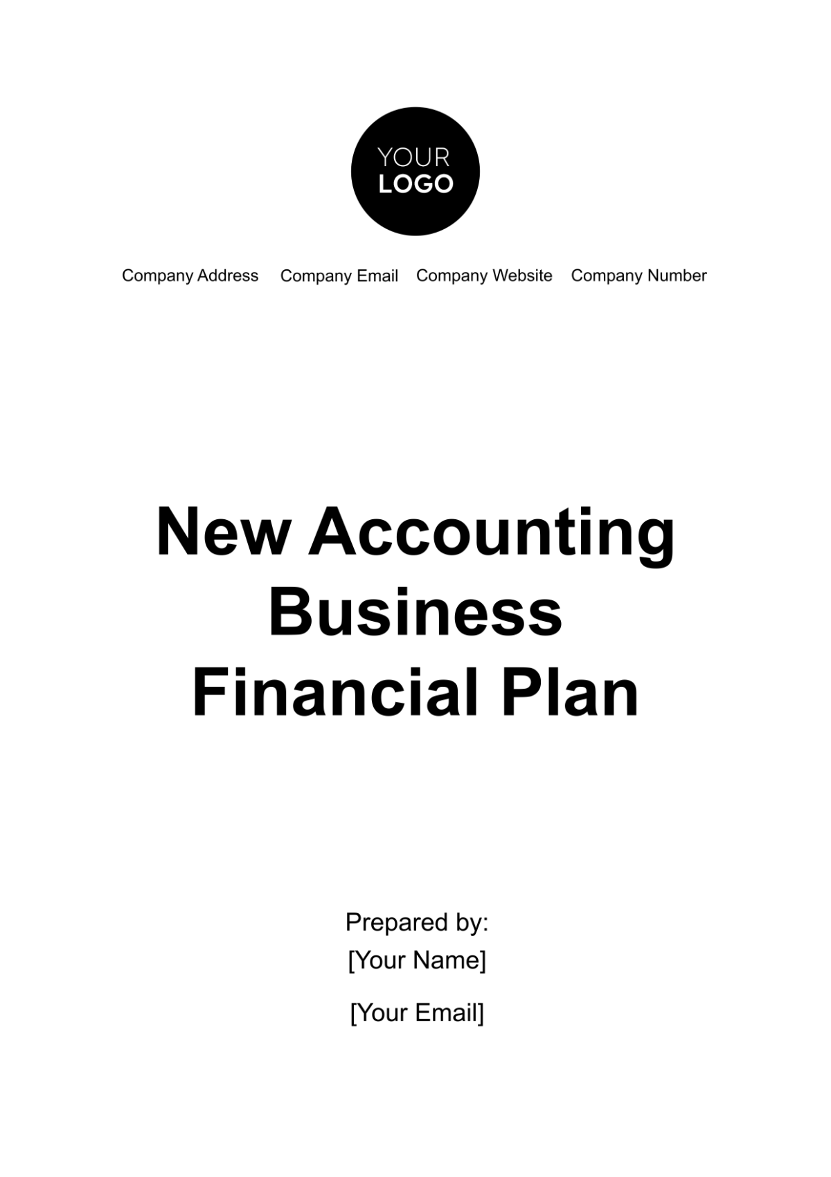 New Accounting Business Financial Plan Template - Edit Online & Download