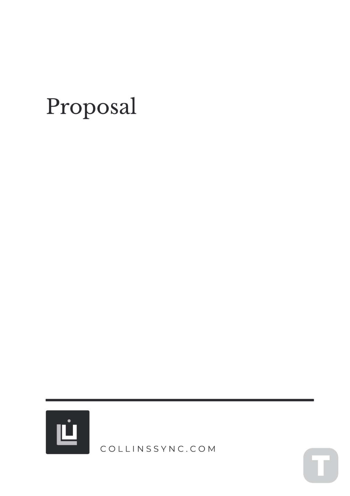 Simple Proposal Template